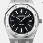 1:1 Super Clone Uhr Audemars Piguet Royal Oak 15300ST Schwarzes Zifferblatt Edelstahl 39mm