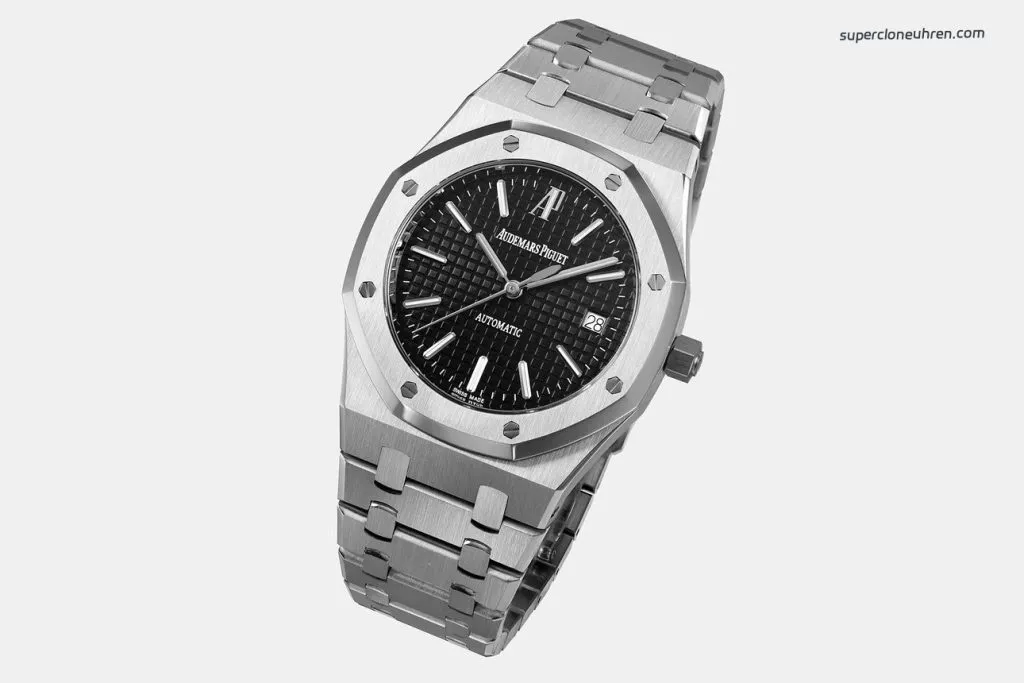 1:1 Super Clone Uhr Audemars Piguet Royal Oak 15300ST Schwarzes Zifferblatt Edelstahl 39mm