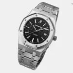 1:1 Super Clone Uhr Audemars Piguet Royal Oak 15300ST Schwarzes Zifferblatt Edelstahl 39mm