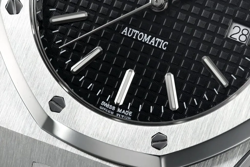 1:1 Super Clone Uhr Audemars Piguet Royal Oak 15300ST Schwarzes Zifferblatt Edelstahl 39mm