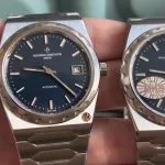 Blaues Zifferblatt PPF vs MKS Vacheron 222, matte Oberfläche im Vergleich