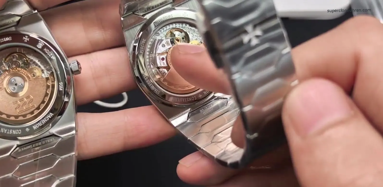 Werkbrücken der Vacheron 222 Replik Nahaufnahme