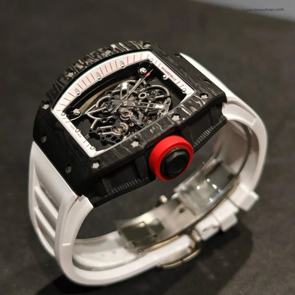 1:1 Super Clone Uhr Richard Mille RM055 NTPT Carbon Skelett 49.9mm