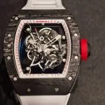 1:1 Super Clone Uhr Richard Mille RM055 NTPT Carbon Skelett 49.9mm