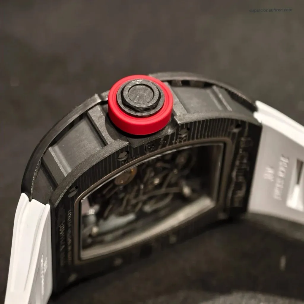 1:1 Super Clone Uhr Richard Mille RM055 NTPT Carbon Skelett 49.9mm