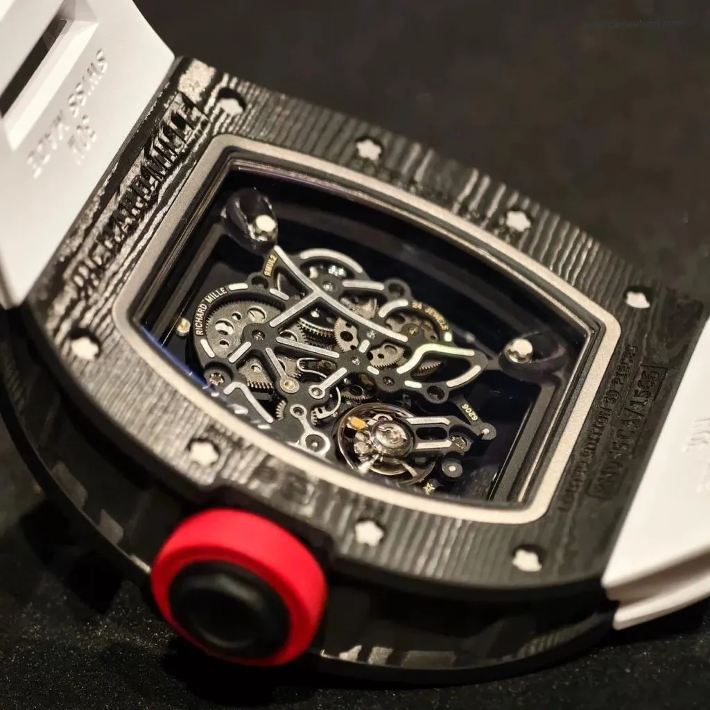 1:1 Super Clone Uhr Richard Mille RM055 NTPT Carbon Skelett 49.9mm