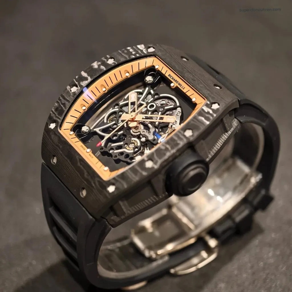 1:1 Super Clone Uhr Richard Mille RM 055 Carbon Gehäuse 49.9mm