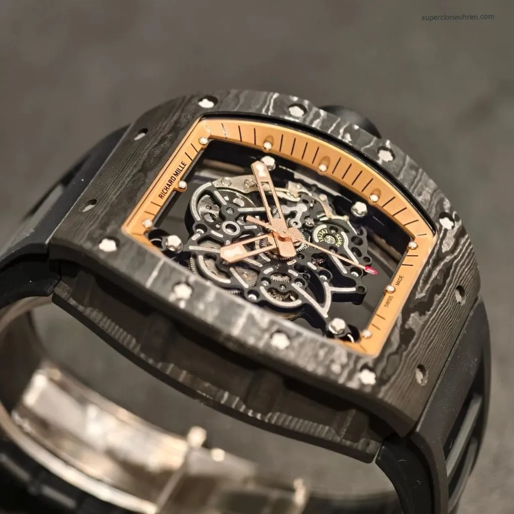1:1 Super Clone Uhr Richard Mille RM 055 Carbon Gehäuse 49.9mm