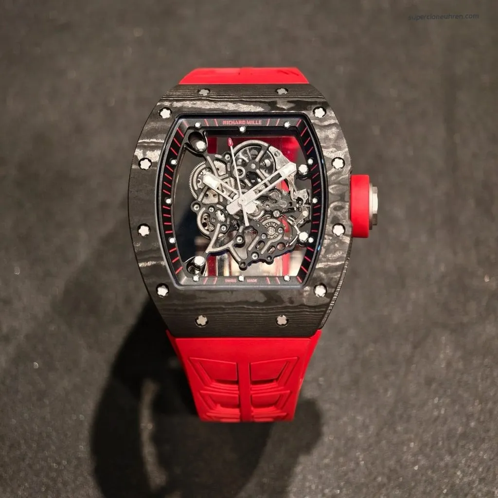 1:1 Super Clone Uhr Richard Mille RM 055 Carbon Gehäuse 49.9mm