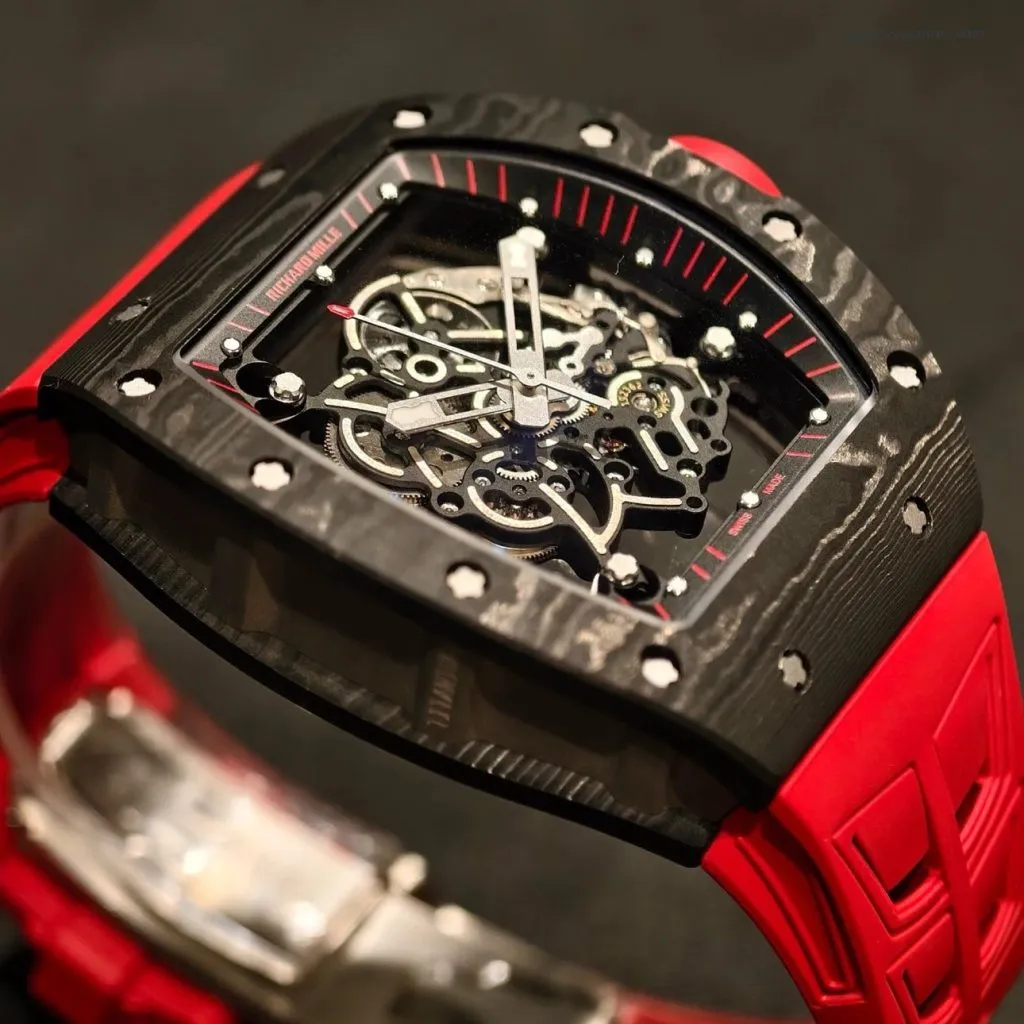 1:1 Super Clone Uhr Richard Mille RM 055 Carbon Gehäuse 49.9mm
