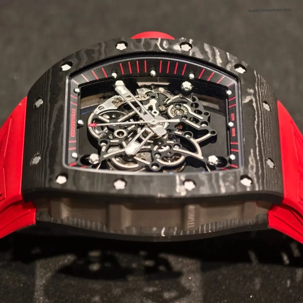 1:1 Super Clone Uhr Richard Mille RM 055 Carbon Gehäuse 49.9mm