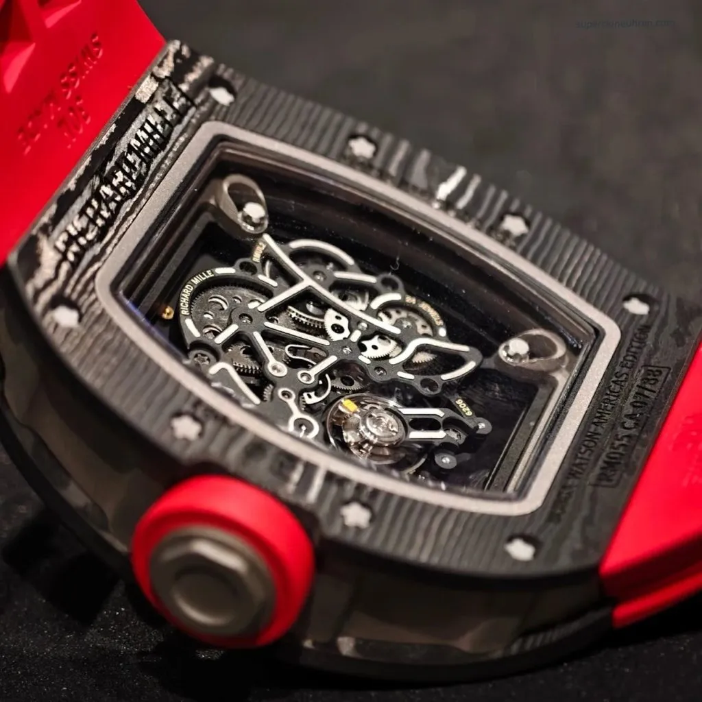 1:1 Super Clone Uhr Richard Mille RM 055 Carbon Gehäuse 49.9mm