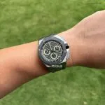 1:1 Super Clone Uhr Audemars Piguet Royal Oak Offshore 26420 Khaki-Grün Titan 43mm