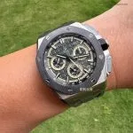 1:1 Super Clone Uhr Audemars Piguet Royal Oak Offshore 26420 Khaki-Grün Titan 43mm