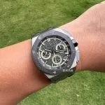 1:1 Super Clone Uhr Audemars Piguet Royal Oak Offshore 26420 Khaki-Grün Titan 43mm