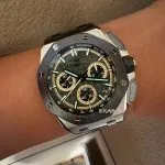 1:1 Super Clone Uhr Audemars Piguet Royal Oak Offshore 26420 Khaki-Grün Titan 43mm
