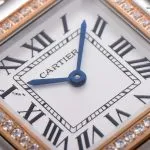 Super Clone Uhr Cartier Panthère W3PN0007 Roségold Diamant 27*37 mm