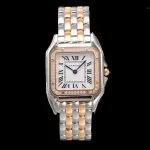 Super Clone Uhr Cartier Panthère W3PN0007 Roségold Diamant 27*37 mm