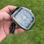 1:1 Super Clone Uhr Franck Muller Vanguard Yachting V 45 SC DT Blaues Zifferblatt 45mm