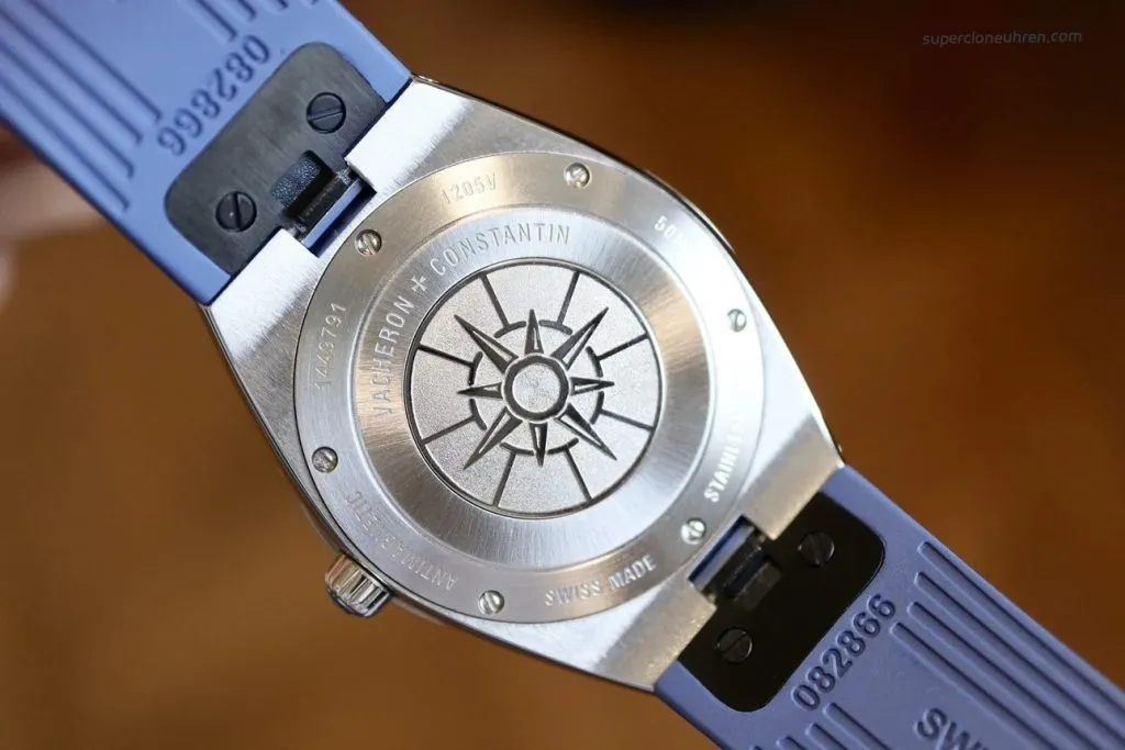 1:1 Super Clone Uhr Vacheron Constantin Overseas 1225V/200A-B590 Edelstahl Diamantlünette 33mm