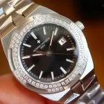 Super Clone Vacheron Constantin Overseas 1205V/100A-B591 Diamantlünette 33mm