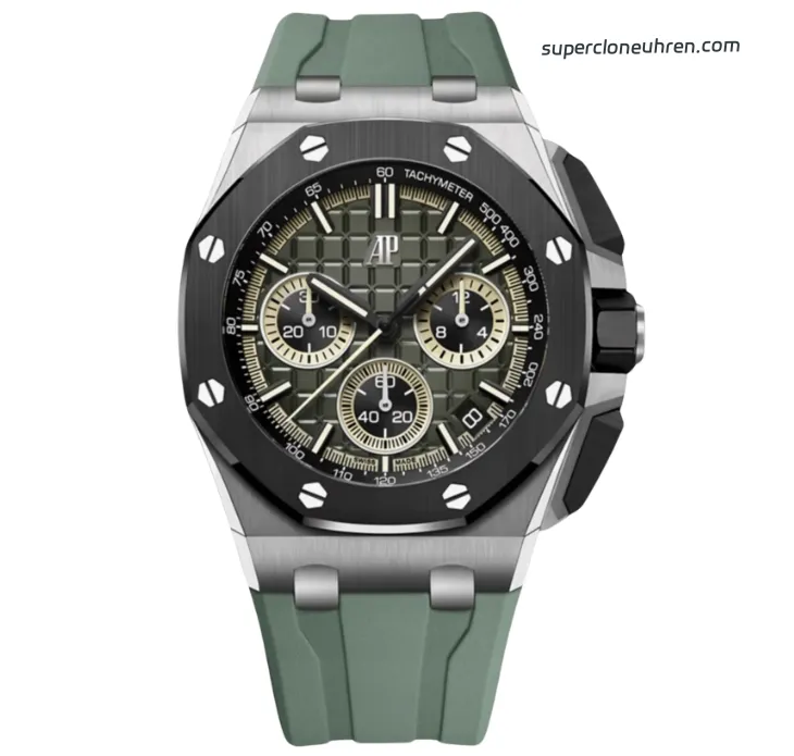 <span class="scu-card-title">1:1 Super Clone Uhr Audemars Piguet Royal Oak Offshore 26420 Khaki-Grün Titan 43mm</span><div class="wpkj-loop-price"><span class="wpkj-loop-currency">€</span><span class="wpkj-loop-amount">908</span></div>