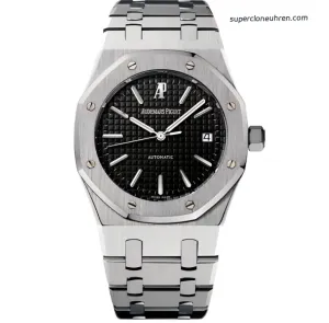 1:1 Super Clone Uhr Audemars Piguet Royal Oak 15300ST Schwarzes Zifferblatt Edelstahl 39mm