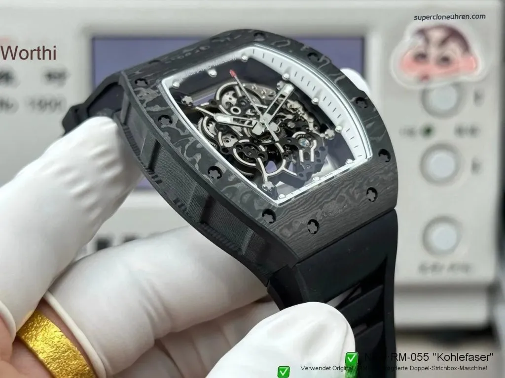 1:1 Super Clone Richard Mille RM 055 NTPT Carbon 42mm