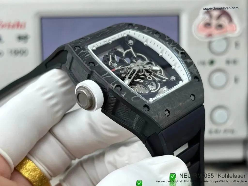 1:1 Super Clone Richard Mille RM 055 NTPT Carbon 42mm