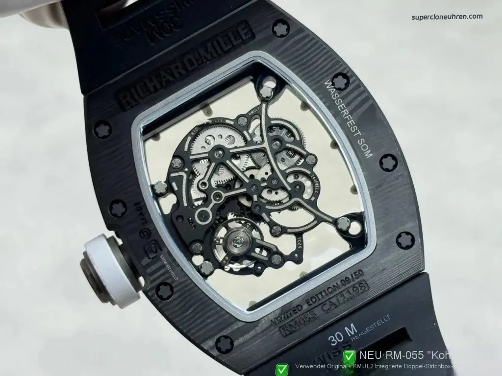 1:1 Super Clone Richard Mille RM 055 NTPT Carbon 42mm