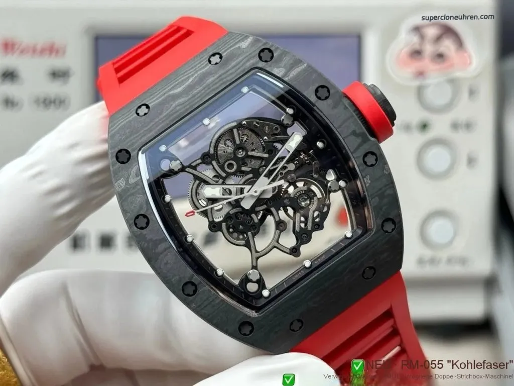 Super Clone Richard Mille RM 055 NTPT Carbon 42.7mm