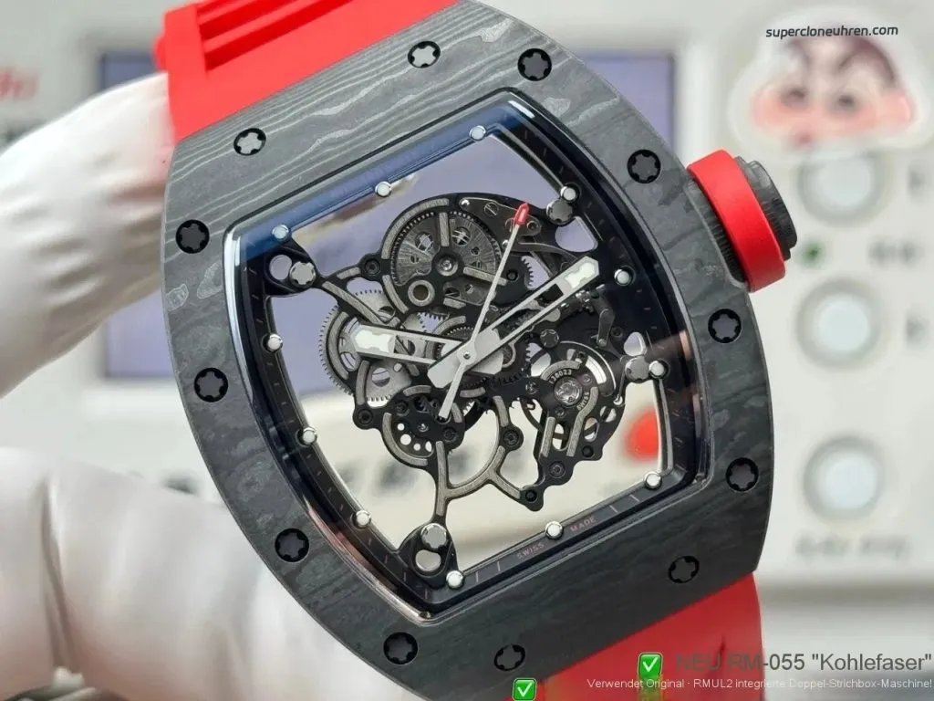 Super Clone Richard Mille RM 055 NTPT Carbon 42.7mm