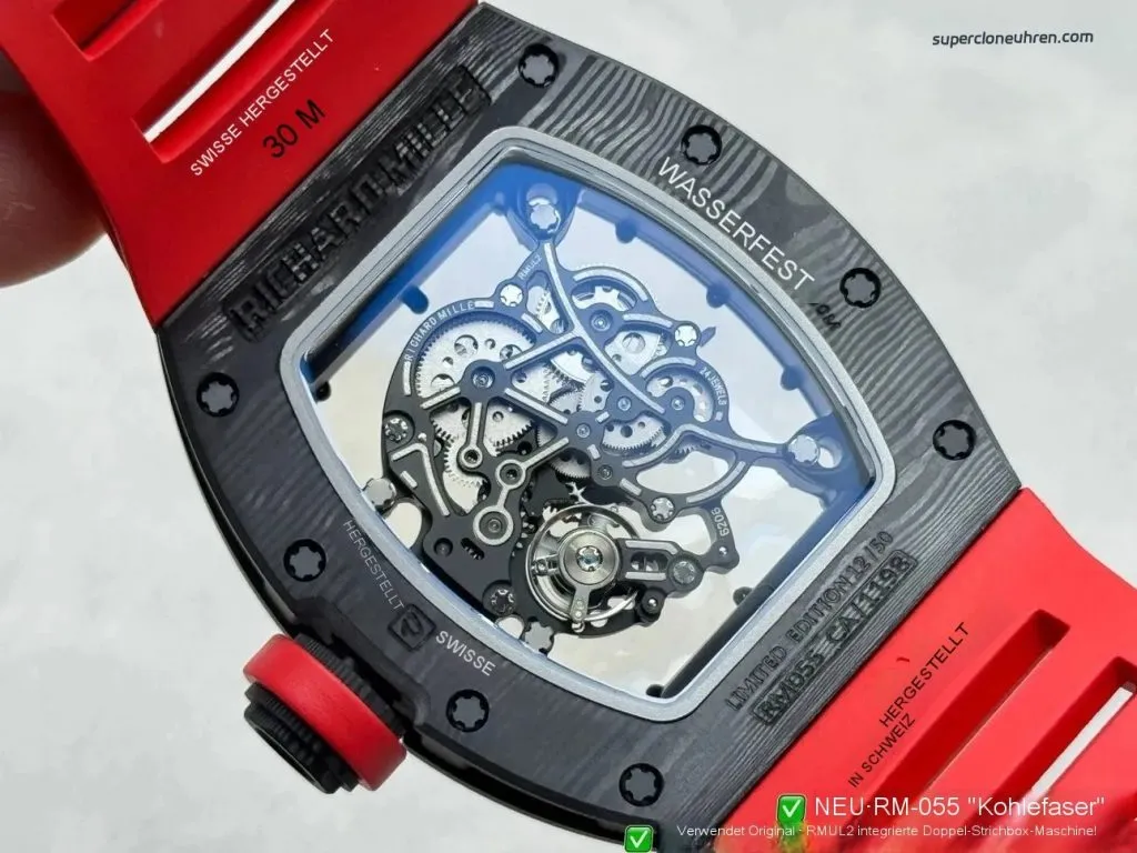 Super Clone Richard Mille RM 055 NTPT Carbon 42.7mm