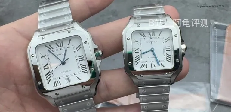 BV Factory Cartier Santos Super Clone groß und mittel als Partneruhren