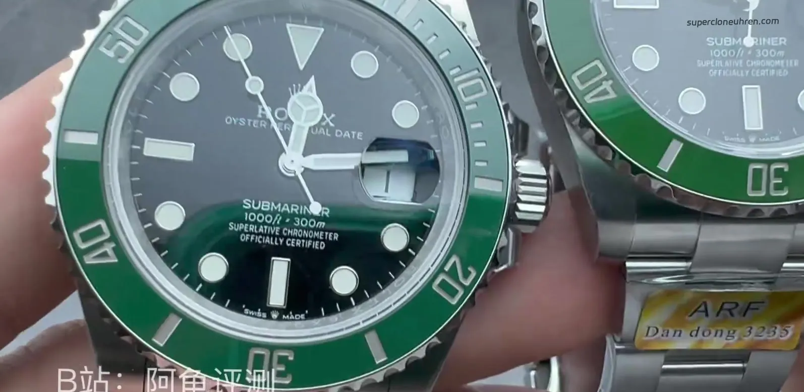 VS Factory Submariner dritte Generation dunkelgrüne Lünette